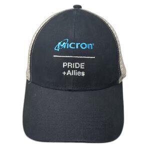 Hit Wear Baseball Cap Black Beige OS Micron Pride Allies Embroidered Strapback